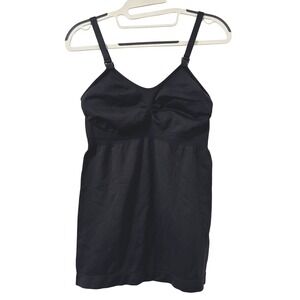 Hofish Seamless Nursing Tank Top Size‎ M Black Minimalist